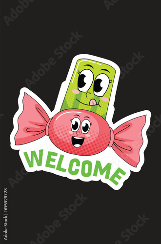 Digital Welcome Sticker