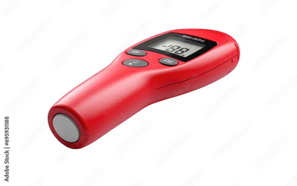 Infrared Precision Digital Thermometer Visual Insight On a White or Clear Surface PNG Transparent Background. Infrared Precision Digital Thermometer Visual Insight On a White or Clear Surface PNG Transparent Background.