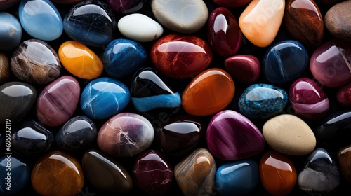 Background Made Colorful Stones Natural Pattern, Background Image, Background For Banner, HD