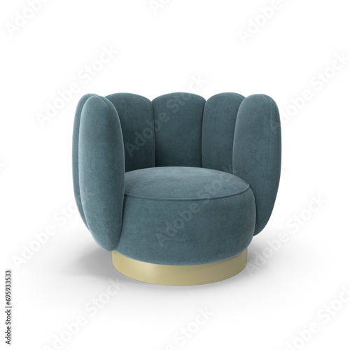 Realistic Sofa Set 3D Model - High-Quality PNG File for Interior Design