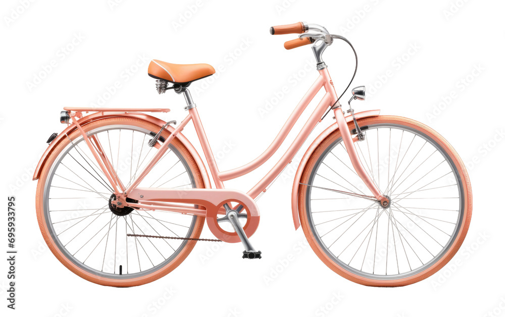 Steel Push Bicycle Design On a White or Clear Surface PNG Transparent Background.