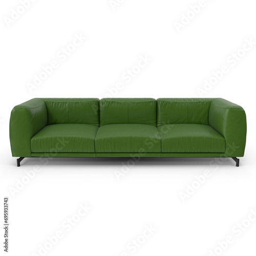 Realistic Sofa Set 3D Model - High-Quality PNG File for Interior Design