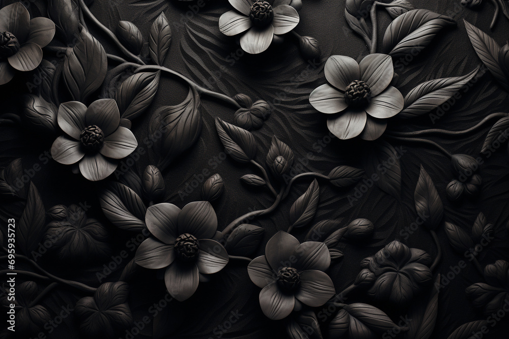black and white flowers black and white flowers