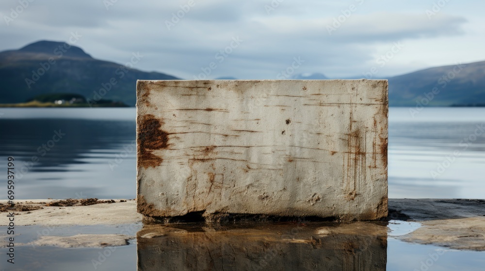 Cement Block Isolated On River Gray, Background Image, Background For Banner, HD Cement Block Isolated On River Gray, Background Image, Background For Banner, HD