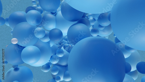 3d circle Digital abstract background 4K