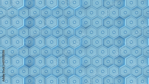 shinny blue Digital abstract background 3D 4K