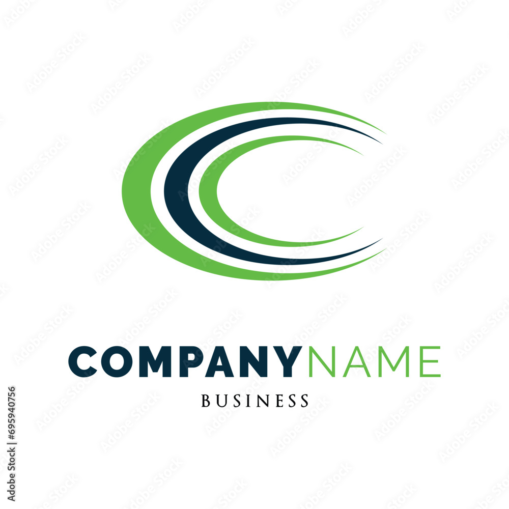 Fototapeta premium Initial Letter CCC Icon Logo Design Template