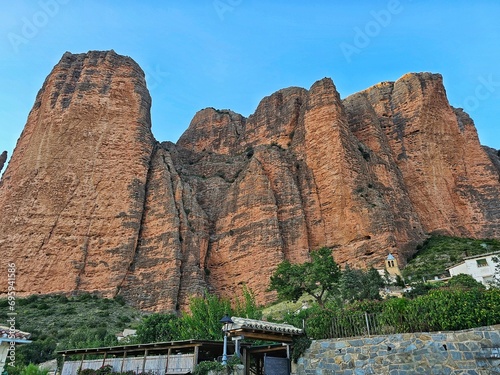 the mallos of Riglos in the province of Huesca photo