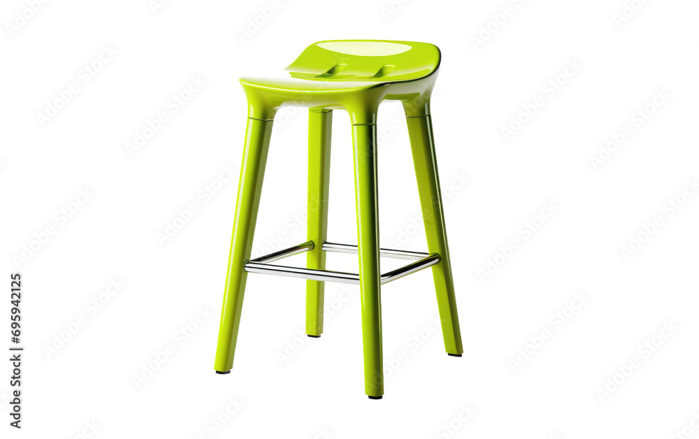 One Image Showcasing an Eye Catching Lime Green Plastic Bar Stool on a White or Clear Surface PNG Transparent Background. One Image Showcasing an Eye Catching Lime Green Plastic Bar Stool on a White or Clear Surface PNG Transparent Background.
