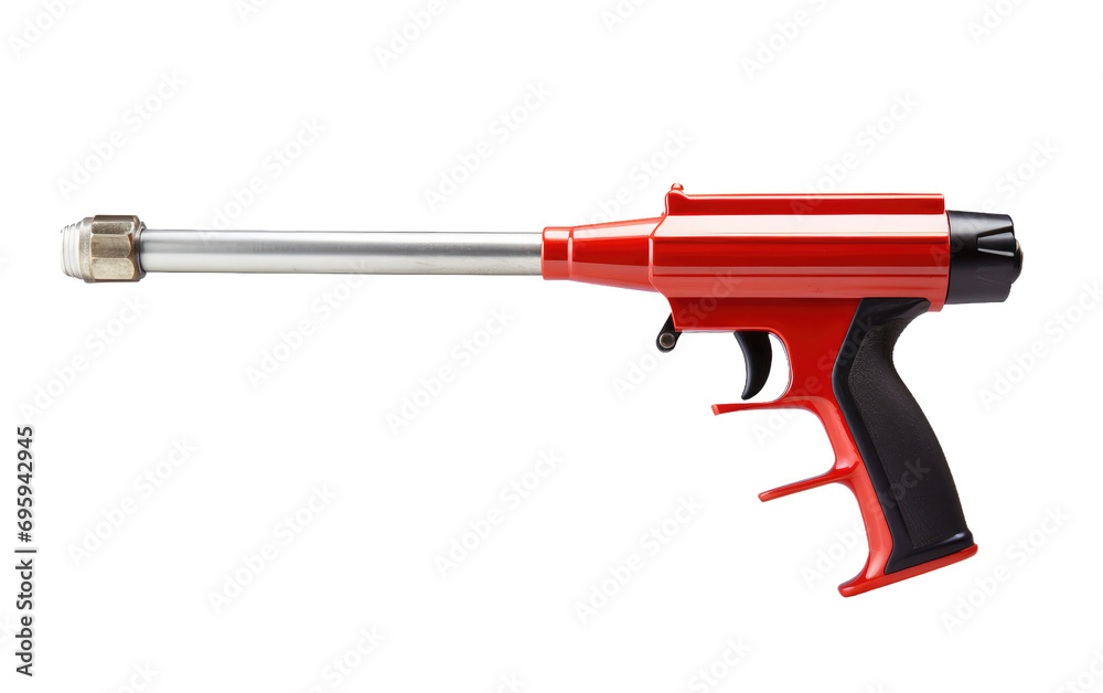 Caulking Gun Unveiled A Glimpse into Precise Sealant Work on a White or Clear Surface PNG Transparent Background. Caulking Gun Unveiled A Glimpse into Precise Sealant Work on a White or Clear Surface PNG Transparent Background.
