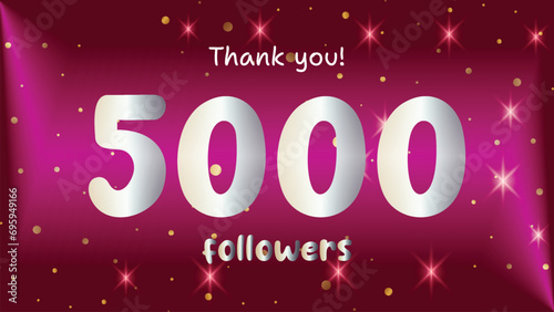 Gratitude text thank you Network friends follower 5000
