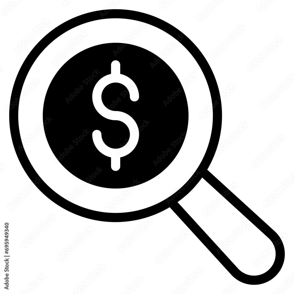 Search money loan icon dualtone Search money loan icon dualtone