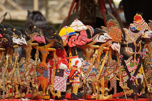 Shadow puppet show (wayang krucil). Wayang krucil is a wayang originating from Kediri, East Java