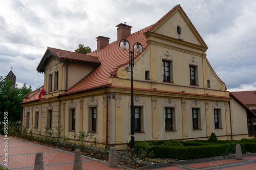 Historic building of former rectory (so-called “parsonage”). Ledziny, Poland. photo