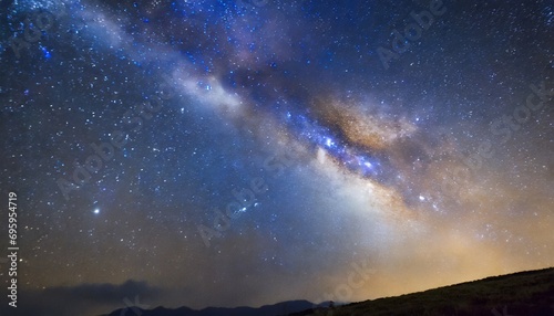 close up milky way galaxy with stars and space dust in the unive