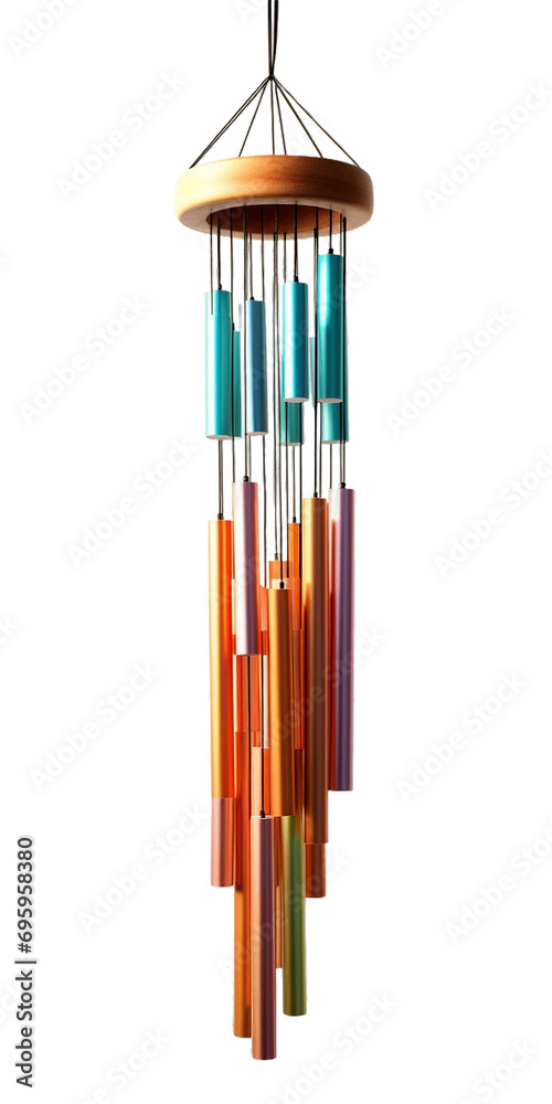 Wind chime, PNG image, isolated image. Wind chime, PNG image, isolated image.
