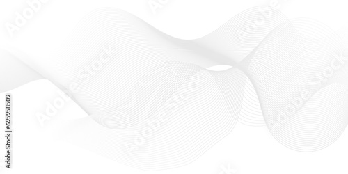White wave line futuristic high technology blend paper background. White abstract Modern gray flowing wave lines and glowing moving lines. geometric futuristic digital high-technology background.