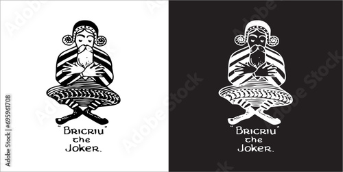 Illustration vector graphics of joker icon photo