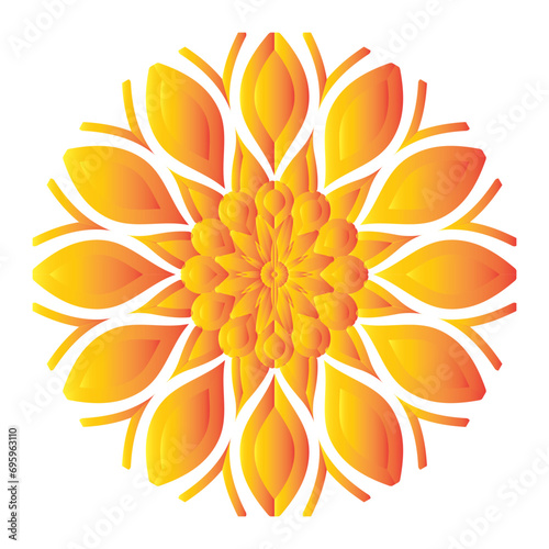 Beautiful decoration ornament mandala design