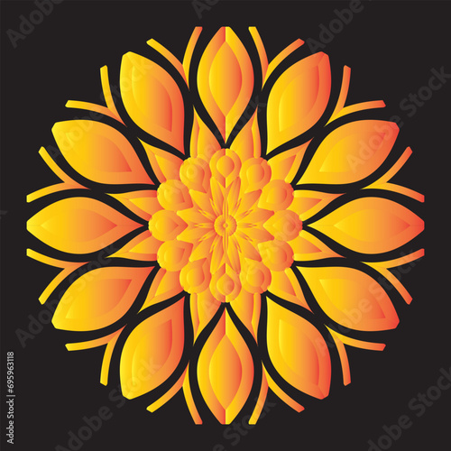 Beautiful decoration ornament mandala design