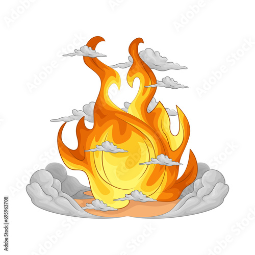 illustration of fireball 