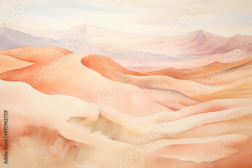 Landscape panoramic nature mountain background sand desert sky background rock travel