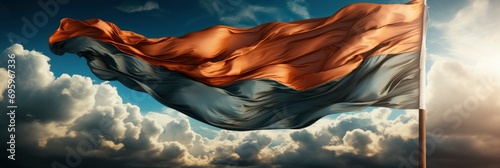 United Arab Emirates Flag Waving Cloudy, Background Image, Background For Banner, HD