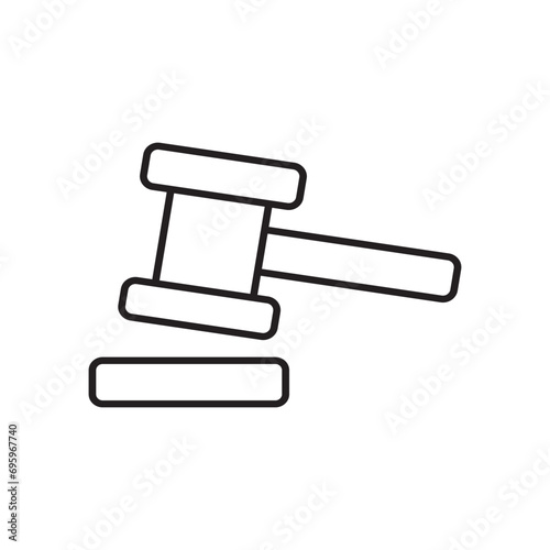 Hammer outline icon