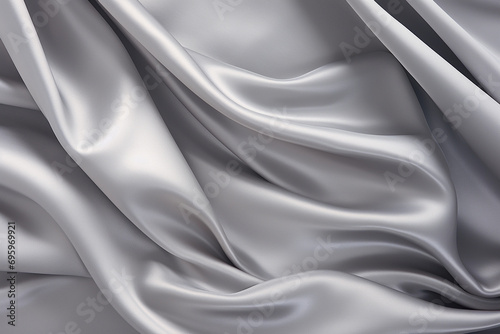 Gray silk close-up