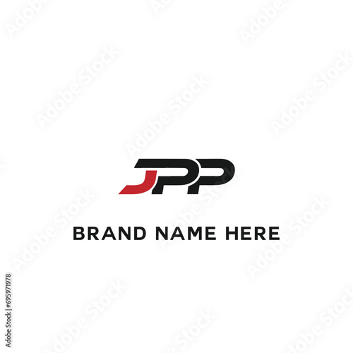 JPP logo. J P P design. White JPP letter. JPP  J P P letter logo design. Initial J P P letter linked circle uppercase monogram logo JPP letter logo vector design.