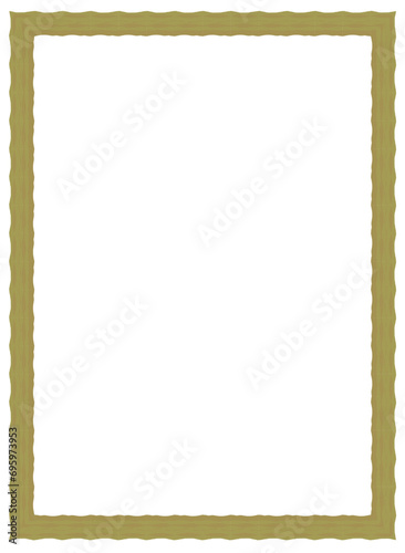 Green Frame on a white background with space for text, blank frame vector illustration	