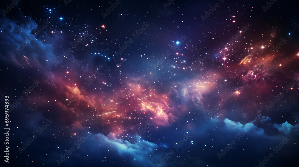 nebula with space