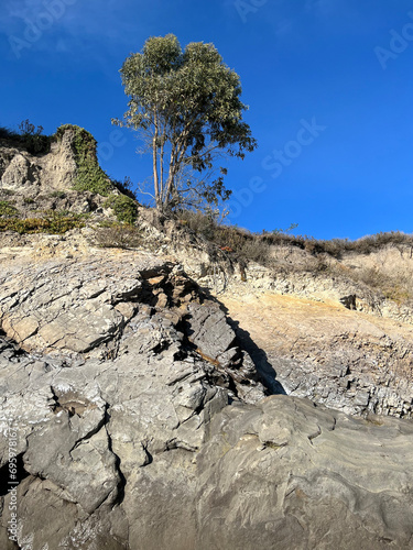 Bluffs at the California Pacific Ocean in Summerland