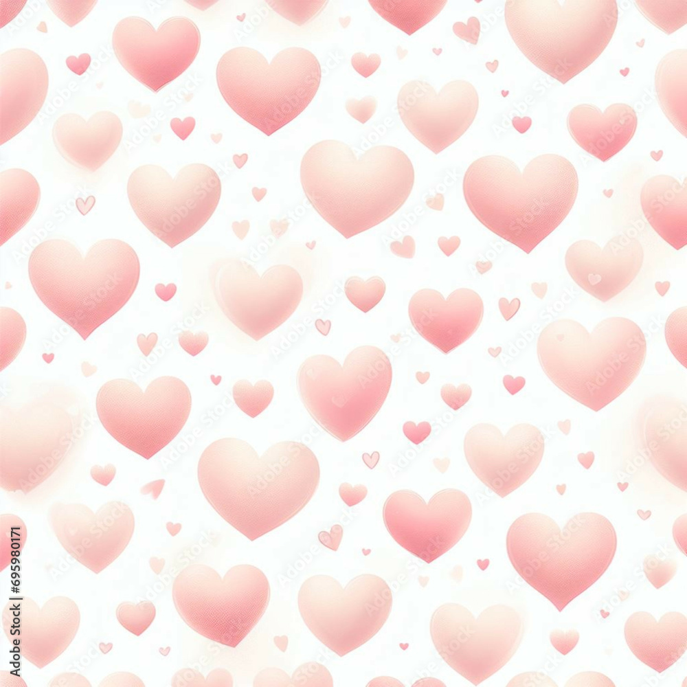 light pink heart pattern 