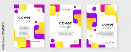 Colorful colourful vector abstract shapes cover design. Creative templates for report, corporate, ads, branding, banner, cover, label, poster, sales photo