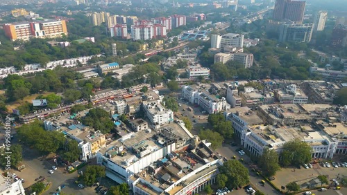 New Delhi Connaught Place Aerial View  photo