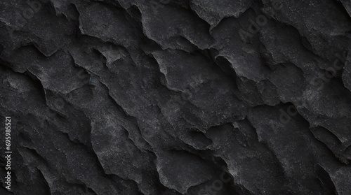 Kreidetafel mit schwarzer Textur und Hintergrund der schwarzen Tafel. Steinbetonstruktur, Grunge-Hintergrund, anthrazitfarbenes Panorama. Panorama dunkelgrauer schwarzer Schieferhintergrund oder Textu