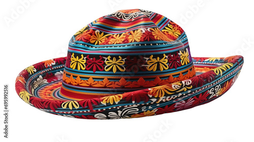 Colorful Hat on White Background
