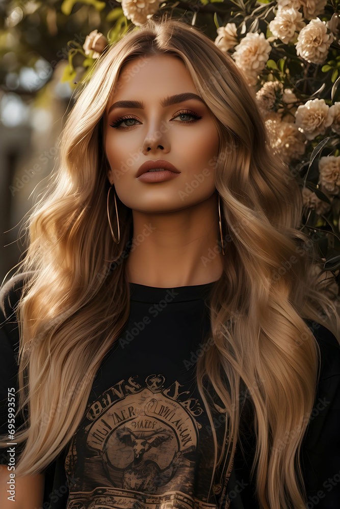 Naklejka premium portrait of a woman