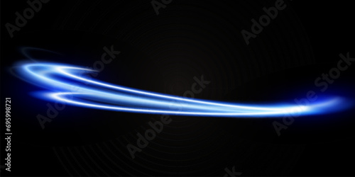Blue glowing lines.Neon elements for design.
