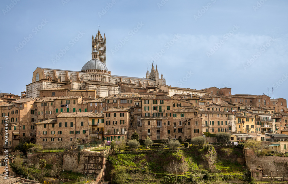 view of the cathedral of the Siena