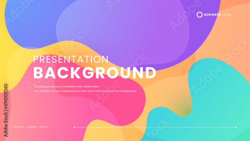 Colorful colourful vector abstract creative background in minimal and simple trendy style. Simple presentation background with dynamic shapes