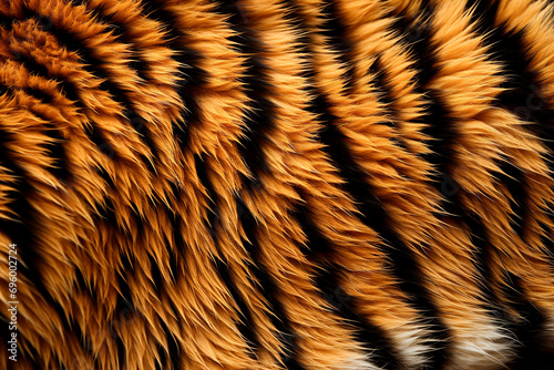 Minimalistic natural background, soft tiger skin close up.