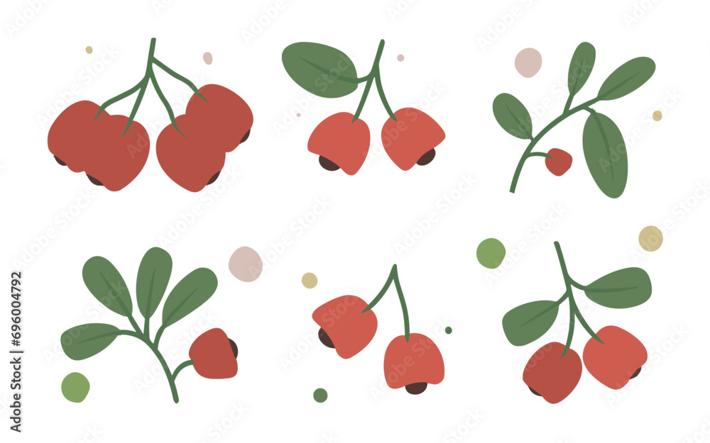 Abstract wildflowers vector clipart. Abstract wildflowers vector clipart.