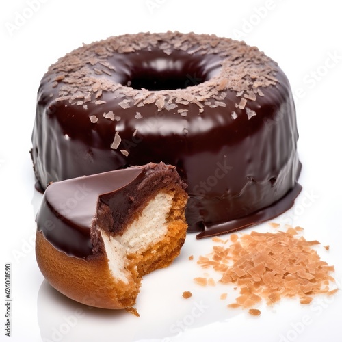 Chocolate Donut w Half