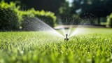 Automatic Lawn Watering Fountain, Splash of Green