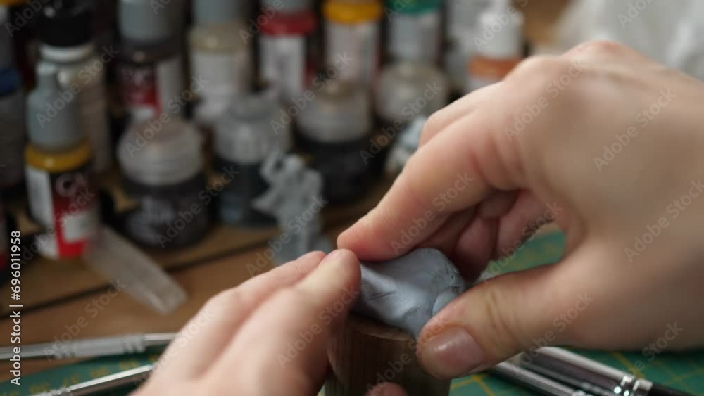 blu tack reusable adhesive putty, painting minis, miniatures for rpg game