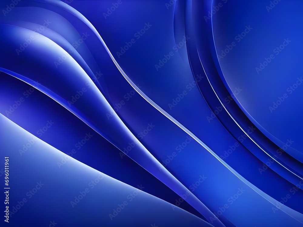 Fototapeta premium abstract background with smooth lines in Indigo tones