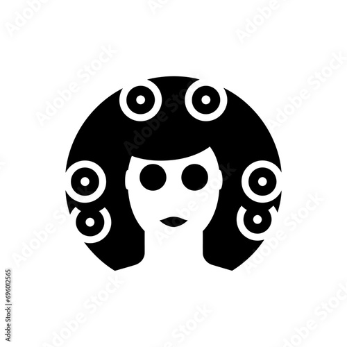 Hair rollers icon