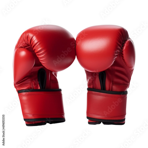 two red boxing gloves isolated. boxing gloves Isolated on transparent © kilimanjaro 